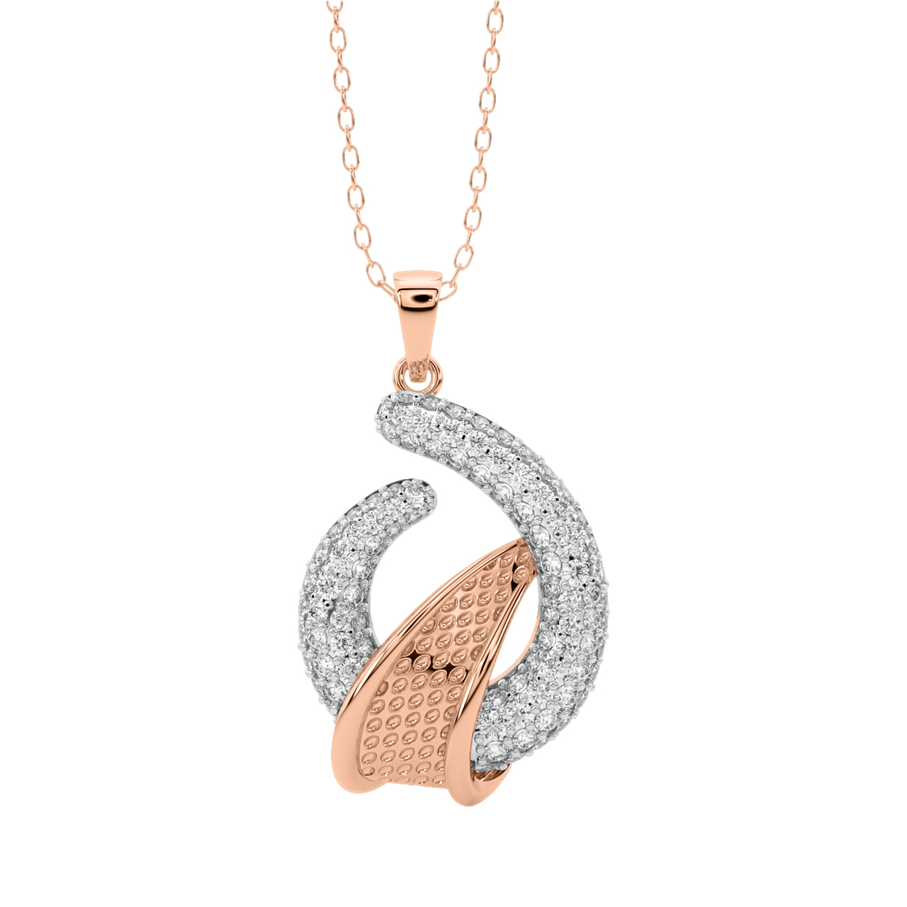 Kaia Round Diamond Office Wear Pendant